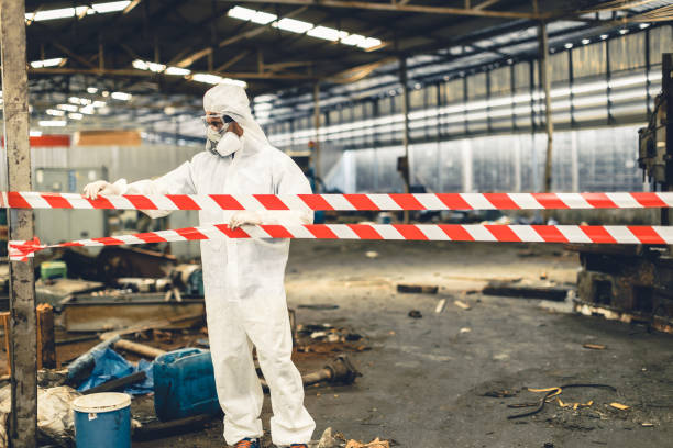 Professional Drug Lab Cleanup technician working in Demarest, NJ